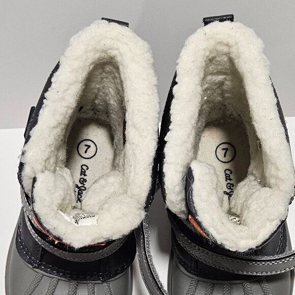 Cat & Jack Toddler Duck Boots | Size 7 | Faux Fur Lined Thermolite - Picture 8 of 9